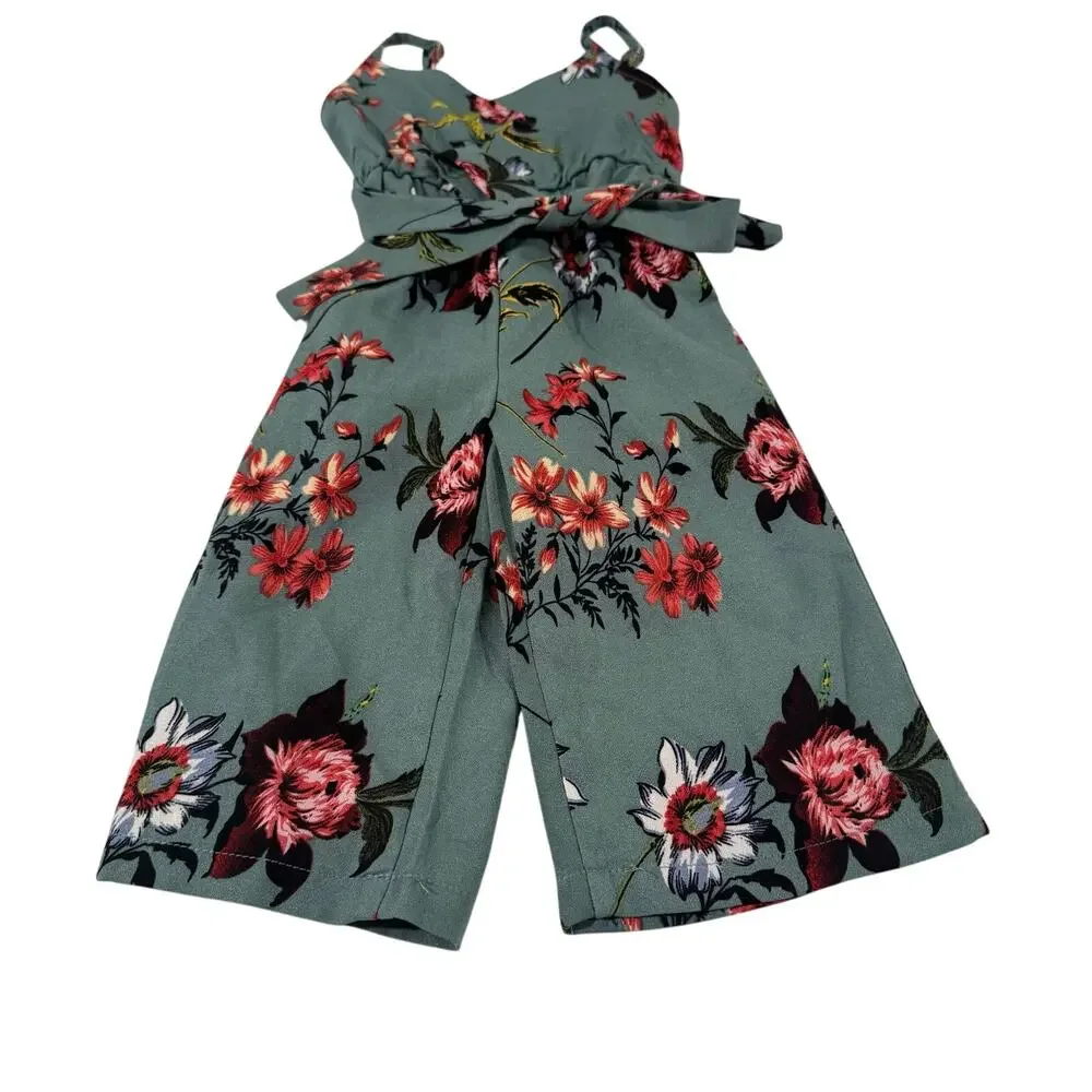 Bailey's Blossoms Baby Girl 9-12M Floral Romper - Picture 1 of 5